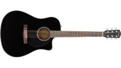 Fender CD-60SCE Dreadnought, Walnut Fingerboard, Black