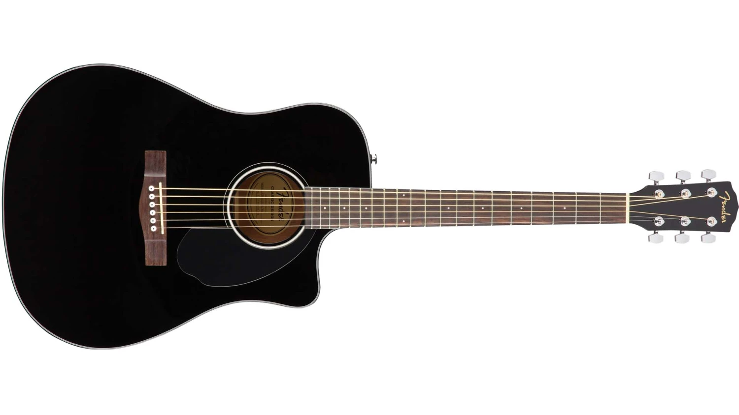 Fender CD-60SCE Dreadnought, Walnut Fingerboard, Black 1 Fender CD-60SCE Dreadnought, Walnut Fingerboard, Black