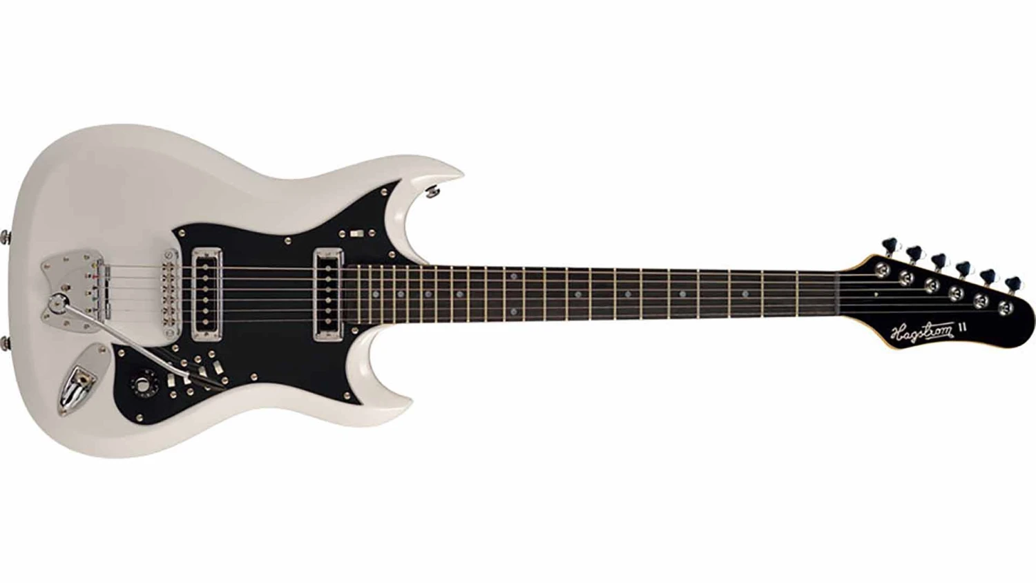 HAGSTROM H-II RETROSCAPE ELECTRIC GUITAR, WHITE GLOSS 1 HAGSTROM H-II RETROSCAPE ELECTRIC GUITAR, WHITE GLOSS