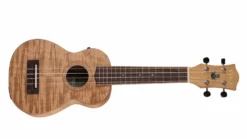 Tiki ‘2 Series’ Mahogany Flame Top Soprano Electric Ukulele With Gig Bag (Natural Satin)