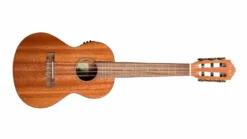 Tiki 6 String Mahogany Solid Top Electric Ukulele With Hard Case (Natural Gloss)