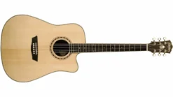 Washburn Tahoe Series D20SCE Electric Acoustic Guitar, Natural Satin