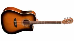 Washburn Harvest Dreadnought Cutaway Acoustic Guitar, Tobacco Sunburst