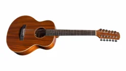 Martinez ‘Southern Star’ Series 12 String Koa Solid Top Acoustic-Electric TS-Mini Guitar (Natural Gloss)