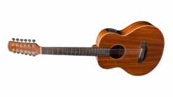 Martinez ‘Southern Star’ Series Left Handed 12 String Koa Solid Top Acoustic-Electric TS-Mini Guitar (Natural Gloss)