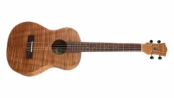 Tiki ‘2 Series’ Mahogany Flame Top Baritone Electric Ukulele With Gig Bag (Natural Satin)