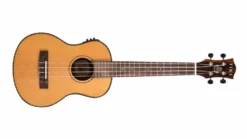Tiki ’22 Series’ Spruce Solid Top Electric Tenor Ukulele With Hard Case (Natural Gloss)