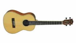 Tiki ‘6 Series’ Spruce Solid Top Baritone Ukulele With Hard Case (Natural Satin)
